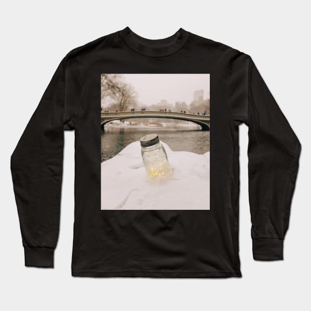 Central Park Winter 1 Long Sleeve T-Shirt by igjustin